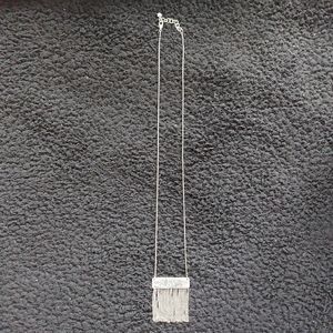 Brighton Collectible silver adjustable length necklace. Very unique design!